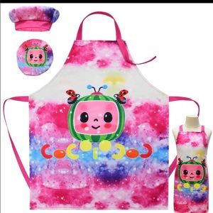 Kids Cocomelon apron and hat
